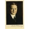Image 1 : Herbert Hoover Signed Hand-Tinted Photograph.