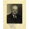 Image 1 : Herbert Hoover Signed Portrait
