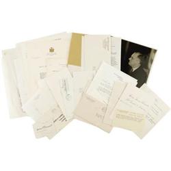 Autograph Hoard Pertaining to FDR & Eleanor