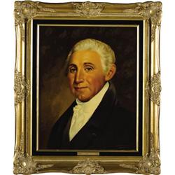 James Monroe and Elizabeth Monroe Oil Portraits