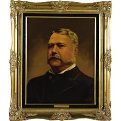 Chester Arthur and Ellen Arthur Oil Portraits