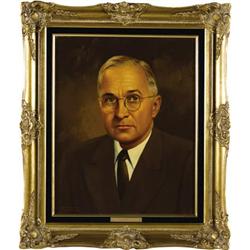 Harry Truman and Bess Truman Oil Portraits