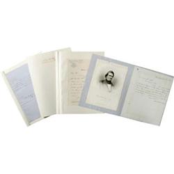 4 Autographs Pertaining to Pierce Administration