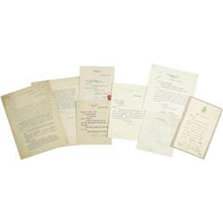 23 Autographs- Teddy Roosevelt's Administration