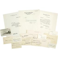 Herbert Hoover Administration Autograph Lot
