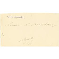 Susan B. Anthony Signature