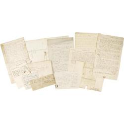 11 Early 19th Century Business Letters and Docs.