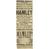 Image 1 : 1862 Playbill For a Production of Hamlet