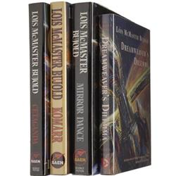 Lois McMaster Bujold Four Signed First Editions.