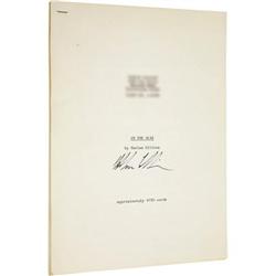 Harlan Ellison Signed Original Manuscript