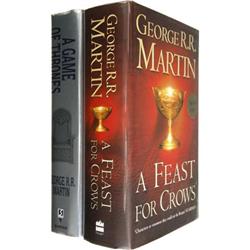 George R. R. Martin 2 Signed Song of Ice & Fire