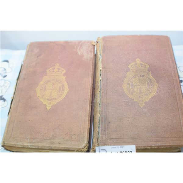 BURKE LANDEN GENTRY 1871 2 VOL BOOKS ,U.K. GENEALOGY , I COVER OFF