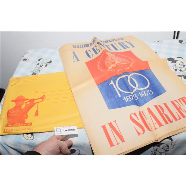1973 RCMP NEWSPAPER AND ENVELOPE