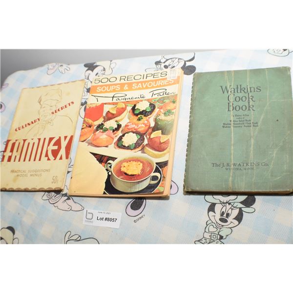 ANTIQUE COOKBOOK LOT WATKINS FAMILEX