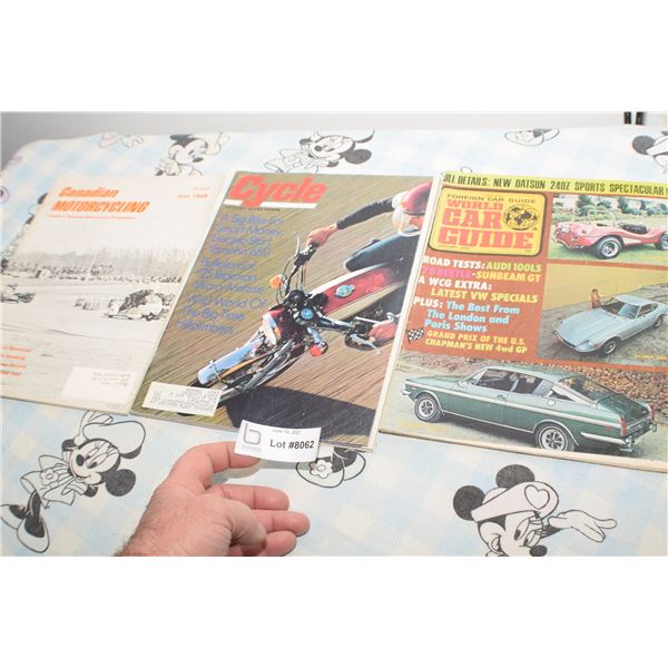 1960 AND 1970s AUTOMOBILE MAGAZINES