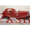 Image 1 : WORKING WIND-UP TIN TOY PRESSED STEEL FIRE ENGINE