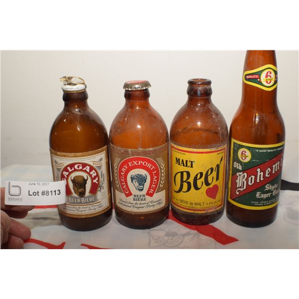 4 BEER BOTTLE LOT