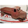 Image 1 : LARGE ANTIQUE PRESSED STEEL TRUCK DUAL WHEELS TOY