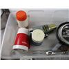 Image 2 : Plastic Tote With Kitchenware, Thermos, Pyrex Roaster and Misc