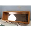 Image 2 : Framed Mirror (11" x 31.5") Brica Mirror, Closed Open Sign and Picture