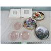 Image 1 : 3X Pink Depression Plates, 5X Collector Plates