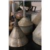 Image 4 : Vintage Tin Metal Funnels