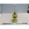 Image 1 : Light Green Glass Coal Oil Lamp with Shade