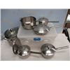 Image 1 : Rubbermaid Tub of Matching Cookware (Lagostina)