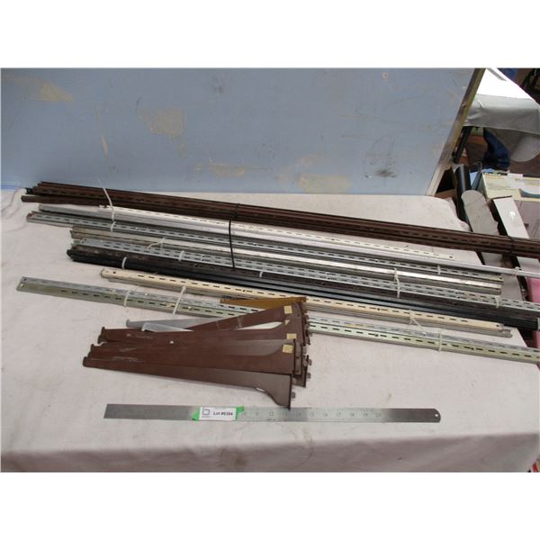 Large Quantity Shelving Track and Brackets