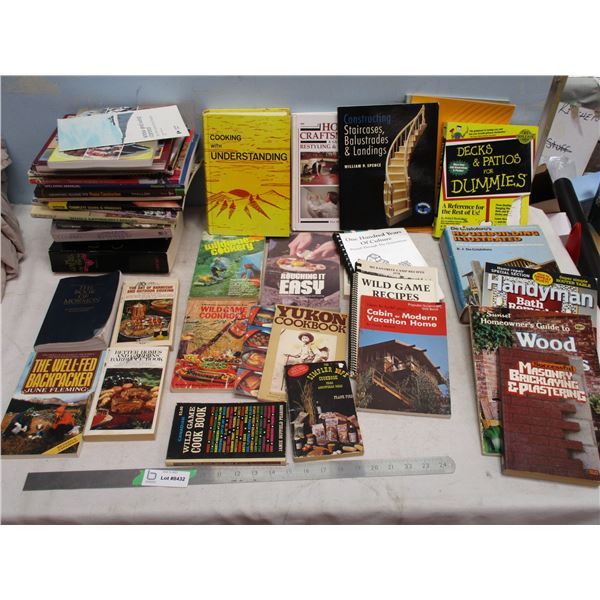 Box of Assorted Books and Home Renovation Guides