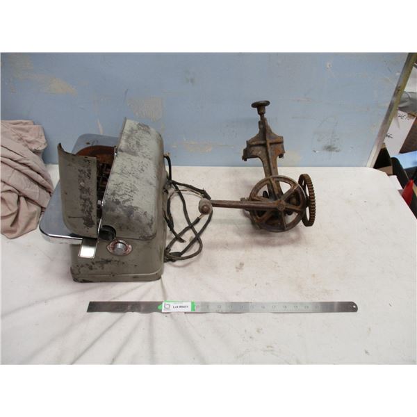 Cast Iron Mower Sickle Sharpener and Meat Slicer