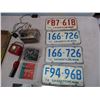Image 2 : Box of Automotive Parts and 1975 + 76 Sask Licence Plates