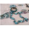 Image 2 : Costume Jewelry Lot - Blue Stones