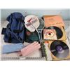 Image 1 : Vintage Slazenger Tennis Racket, Lined Gloves + Bags + Records
