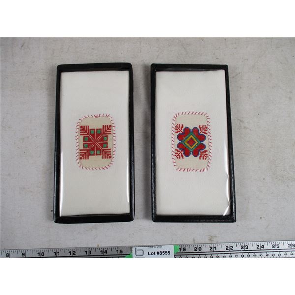 Hand Stitched Cloth in Frames