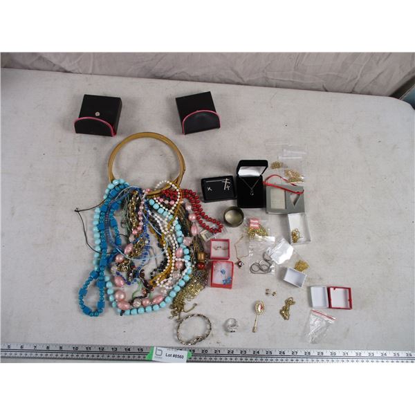 Lot of Costume Jewelry Necklaces and Misc