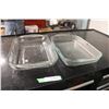 Image 1 : 2 Pyrex Glass Casserole Dishes Plates