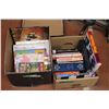 Image 1 : 1 Box of Readers 1 Box of Kids Books