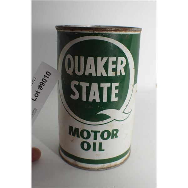 ANTIQUE IMPERIAL QUART ..........QUAKER STATE CANADA TIN CAN