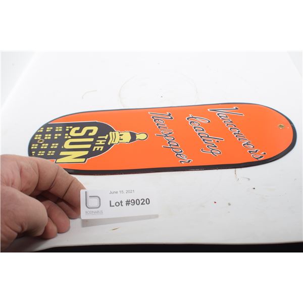 PORCELAIN VANCOUVER PUSH PLATE ADVERTISING SIGN FANTASY