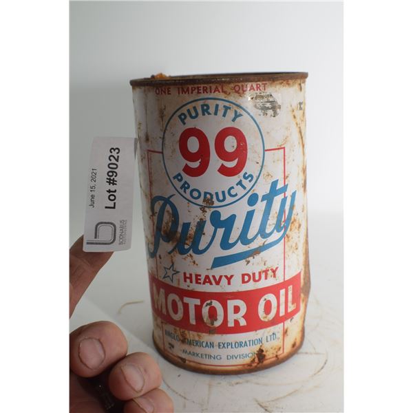 ANTIQUE PURITY 99 QUART OIL TIN