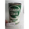 Image 1 : VINTAGE 1 QUART FULL CANADIAN QUAKER STATE   OIL TIN