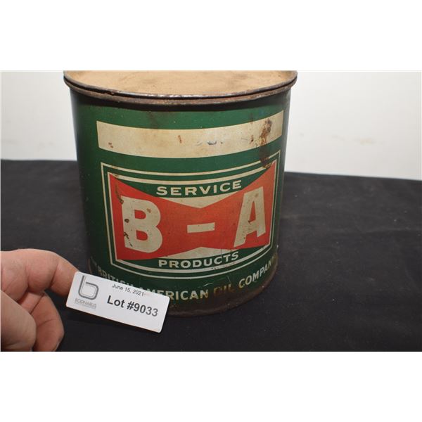 ANTIQUE B/A BRITISH AMERICAN GREASE TIN