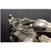 Image 4 : FABULOUS SIGNED PEWTER CHARIOT RACE STATUE