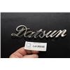 Image 1 : ANTIQUE SCRIPT EMBLEM LOT ---  DATSUN