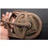 Image 2 : ANTIQUE PULLEY WITH WOODEN BEARING/RACE