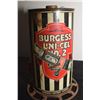 Image 2 : RARE STORE DISPLAY AND BATTERY TESTER -- BURGESS BATTERIES -- LITHO TIN WITH CAST BASE
