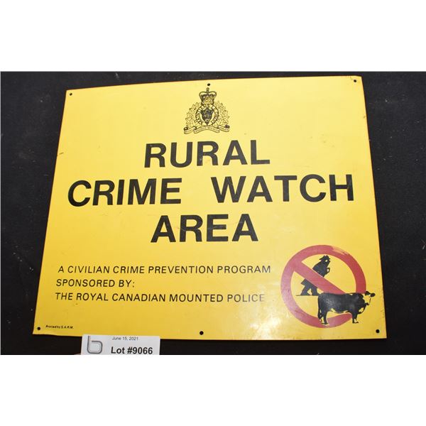 RURAL CRIME WATCH SIGN