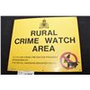 Image 1 : RURAL CRIME WATCH SIGN