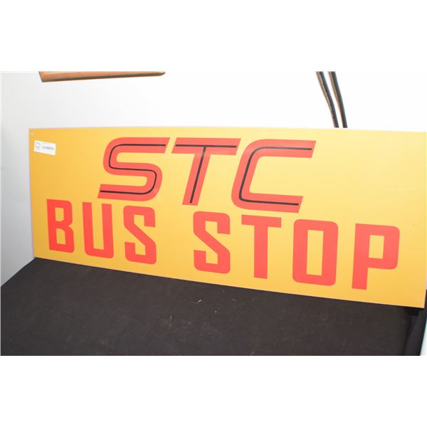 NOS STC SIGN METAL BUS